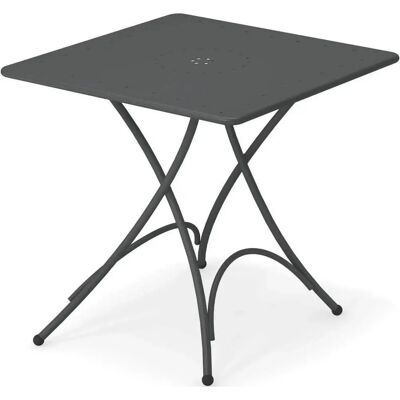 Tavolo quadrato pieghevole EMU Pigalle - 76x76cm - Ferro Antico - Tavolo Tavolo quadrato pieghevole EMU Pigalle - 76x76cm - Ferro Antico - Tavolo