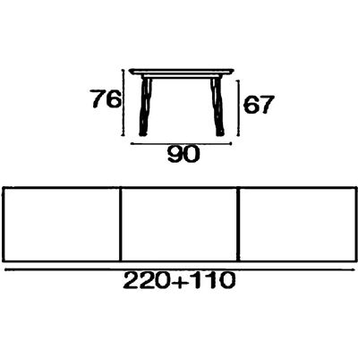 Emu Plus4 Ausziehtisch - Gartentisch Emu Plus4 Ausziehtisch - Gartentisch