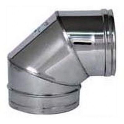 NBRAND Curva a 90° - Tubo in Acciaio Inox 15cm NBRAND Curva a 90° - Tubo in Acciaio Inox 15cm