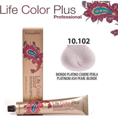 Farmavita Life Color No 10 102 Platinum Blonde Ash Pearl - Hair Dye Farmavita Life Color No 10 102 Platinum Blonde Ash Pearl - Hair Dye