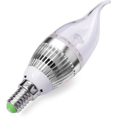 Trade Shop E14 3W Bombilla de vela - Luz blanca cálida Trade Shop E14 3W Bombilla de vela - Luz blanca cálida