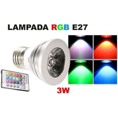 Trade Shop E27 3W RGB LED Spot Light - Spot Light Trade Shop E27 3W RGB LED Spot Light - Spot Light