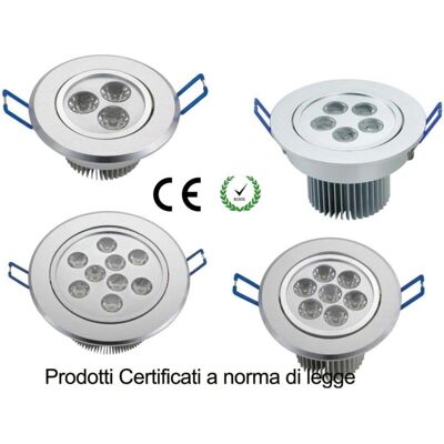 Trade Shop Traesio - 10 x Focos LED Empotrables - Luz Cálida o Fría Trade Shop Traesio - 10 x Focos LED Empotrables - Luz Cálida o Fría