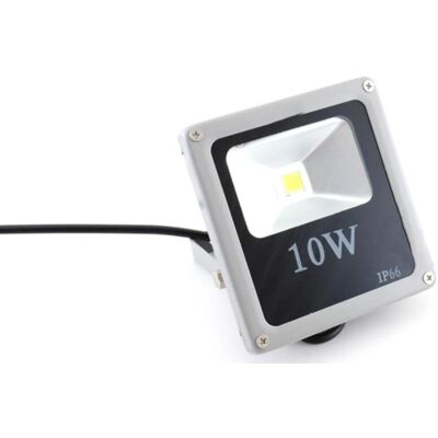 Trade Shop - Faretto LED Ultra Sottile RGB per Esterni - 10W - Bianco Trade Shop - Faretto LED Ultra Sottile RGB per Esterni - 10W - Bianco