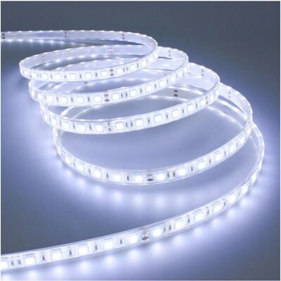 Trade Shop Striscia LED 5m Bianco Freddo - Interno/Esterno Trade Shop Striscia LED 5m Bianco Freddo - Interno/Esterno