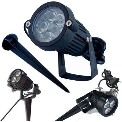 Trade Shop Foco LED Jardín - 3-5W Resistente al Agua IP65 Luz Compacta Trade Shop Foco LED Jardín - 3-5W Resistente al Agua IP65 Luz Compacta