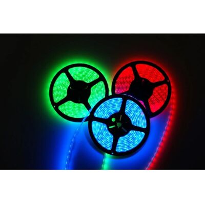 Trade Shop Tira LED impermeable RGB - 5m 3528 5050 5630 - Azul Trade Shop Tira LED impermeable RGB - 5m 3528 5050 5630 - Azul