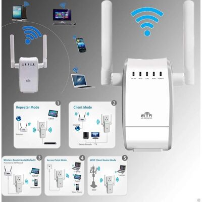 Trade Shop Traesio Extensor Wi-Fi - 300 Mbps 2,4 GHz Trade Shop Traesio Extensor Wi-Fi - 300 Mbps 2,4 GHz