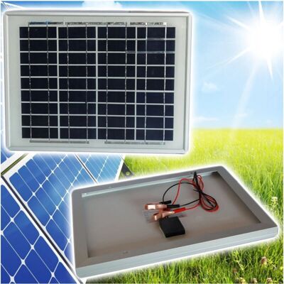 Trade Shop 10W 12V Solarmodul - Wetterfest, Einfach zu Installieren Trade Shop 10W 12V Solarmodul - Wetterfest, Einfach zu Installieren