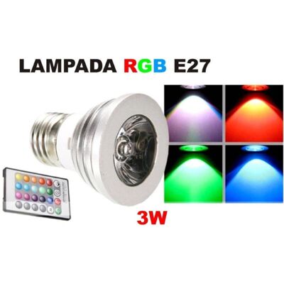 TRADE SHOP TRAESIO - Faretto Led Luz RGB Programmable Multicolor - Multicolor RGB - LED Spotlight TRADE SHOP TRAESIO - Faretto Led Luz RGB Programmable Multicolor - Multicolor RGB - LED Spotlight