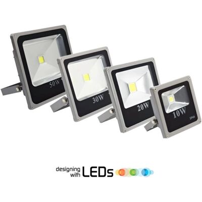 Trade Shop Traesio Proyector LED Delgado Alta Brillo - Luz Blanca Trade Shop Traesio Proyector LED Delgado Alta Brillo - Luz Blanca