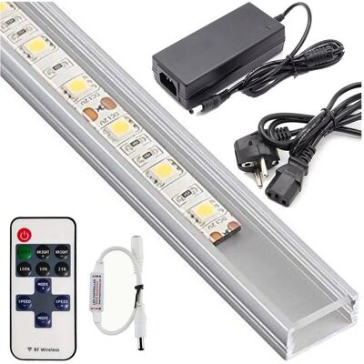 Trade Shop Aluminium Wasserdicht LED-Profil 1m - 72 LED - Innen/Außen Trade Shop Aluminium Wasserdicht LED-Profil 1m - 72 LED - Innen/Außen