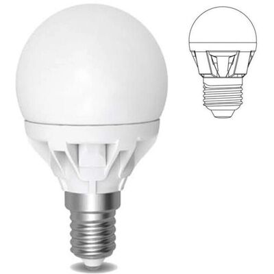 TRADE SHOP TRAESIO - Lampada Led 6W E14 - Blanco cálido 3000K - Esfera opaca - Lámpara TRADE SHOP TRAESIO - Lampada Led 6W E14 - Blanco cálido 3000K - Esfera opaca - Lámpara