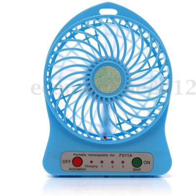 Ventilador Portátil Mini Trade Shop - 3 Velocidades, USB, 2-4h Batería Ventilador Portátil Mini Trade Shop - 3 Velocidades, USB, 2-4h Batería
