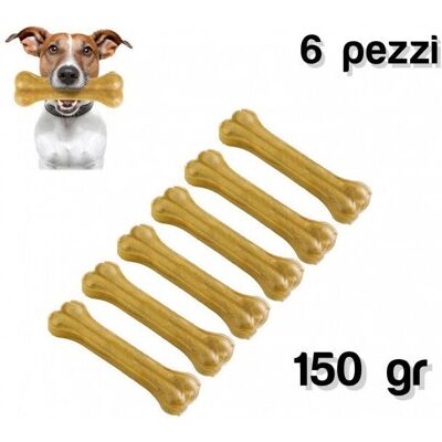 Trade Shop Ossa da Masticare per Cani - Pelle di Maiale Naturale - Piccoli/Medio - 10cm - Confezione da 6 Trade Shop Ossa da Masticare per Cani - Pelle di Maiale Naturale - Piccoli/Medio - 10cm - Confezione da 6