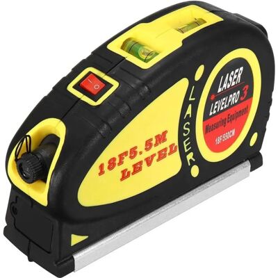 Nivel láser Trade Shop - Sistema de línea cruzada retráctil de 5m - Profesional Nivel láser Trade Shop - Sistema de línea cruzada retráctil de 5m - Profesional