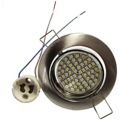 TRADE SHOP TRAESIO - Faretto Incasso 5W Led Gu10 60Smd 220V TRADE SHOP TRAESIO - Faretto Incasso 5W Led Gu10 60Smd 220V