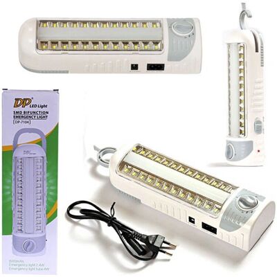 Trade Shop Notfalllampe - 24 LED Wiederaufladbar - Tragbar & Kompakt Trade Shop Notfalllampe - 24 LED Wiederaufladbar - Tragbar & Kompakt