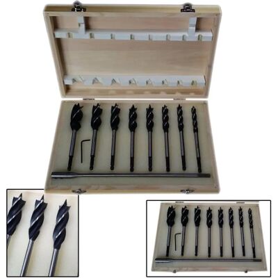 Trade Shop Bohrer-Set - 8 Holzbohrer, SDS Hex, 160mm Trade Shop Bohrer-Set - 8 Holzbohrer, SDS Hex, 160mm