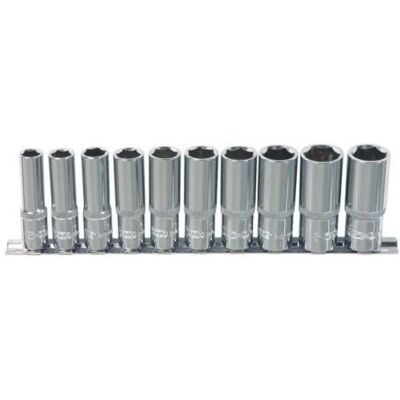 Trade Shop - 10-tlg. Set lange Multigrip Steckschlüssel - 1/2" - Robuster Stahl Trade Shop - 10-tlg. Set lange Multigrip Steckschlüssel - 1/2" - Robuster Stahl