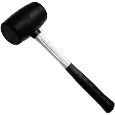 Trade Shop Hammer - Gummikopf 500g Stahlgriff Ergonomisch - Hammer Trade Shop Hammer - Gummikopf 500g Stahlgriff Ergonomisch - Hammer