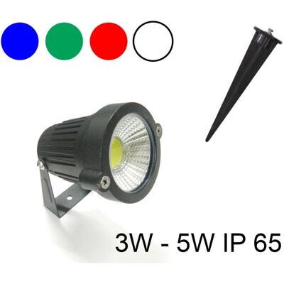 TRADE SHOP TRAESIO - Faretto COB LED - 3W - Grün - Outdoor light TRADE SHOP TRAESIO - Faretto COB LED - 3W - Grün - Outdoor light