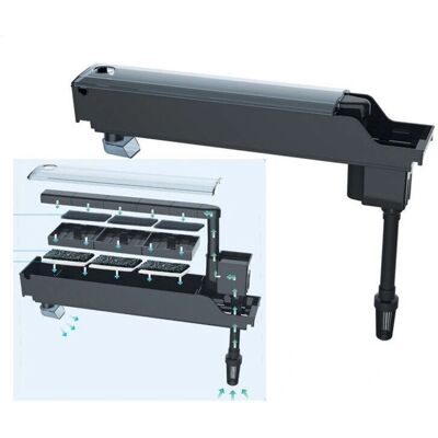 Trade Shop GD400 Bomba de filtro externo para acuario - 7W, 500L/h Trade Shop GD400 Bomba de filtro externo para acuario - 7W, 500L/h