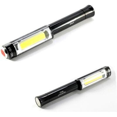 Trade Shop Q5 LED-Taschenlampe - Notfall Weiß/Rot - 3 Modi Trade Shop Q5 LED-Taschenlampe - Notfall Weiß/Rot - 3 Modi