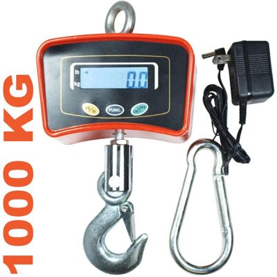 Trade Shop Industrielle Kranwaage - 1000kg Edelstahlhaken Trade Shop Industrielle Kranwaage - 1000kg Edelstahlhaken