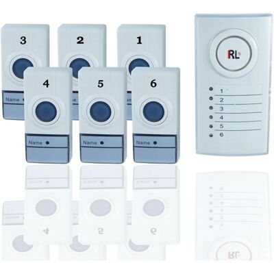 TRAESIO - Campanello Wireless - 6 Zonas - Control remoto - Doorbell TRAESIO - Campanello Wireless - 6 Zonas - Control remoto - Doorbell
