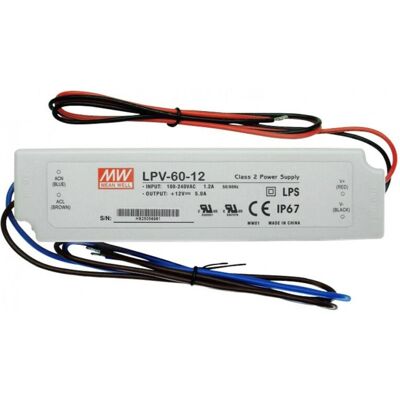 Trade Shop Alimentatore 12V 60W IP67 Impermeabile Trade Shop Alimentatore 12V 60W IP67 Impermeabile