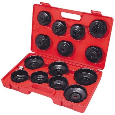 TRADE SHOP TRAESIO - 15Pz - Cromovanadio - Llave filtro aceite TRADE SHOP TRAESIO - 15Pz - Cromovanadio - Llave filtro aceite