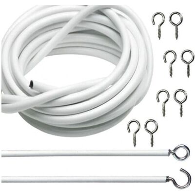 Trade Shop - Traesio - 5 m - Eyelets - Curtain wire Trade Shop - Traesio - 5 m - Eyelets - Curtain wire