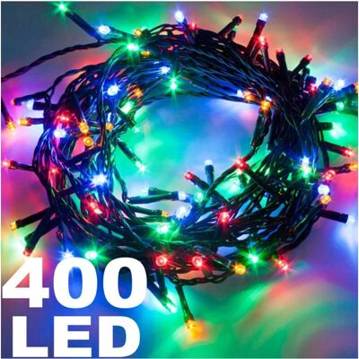 Trade Shop 32m Multicolor LED Lichterkette - 8 Funktionen Trade Shop 32m Multicolor LED Lichterkette - 8 Funktionen