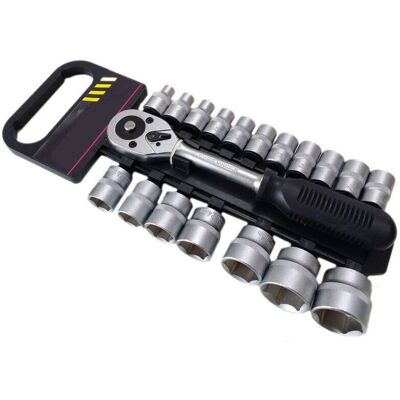 Trade Shop Reversible Ratschen-Schlüsselsatz - 19-tlg, 1/2" Antrieb Trade Shop Reversible Ratschen-Schlüsselsatz - 19-tlg, 1/2" Antrieb