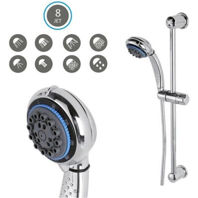 Asta doccia regolabile con testa multifunzione - 60cm Asta doccia regolabile con testa multifunzione - 60cm