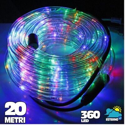 Trade Shop Mehrfarben LED-Lichtschlauch - 20m Außen Trade Shop Mehrfarben LED-Lichtschlauch - 20m Außen