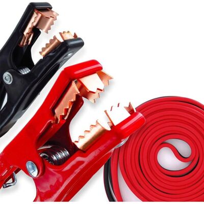Cables de Arranque Trade Shop Traesio - 2,5m, 500A, Aislados, Estuche de poliéster Cables de Arranque Trade Shop Traesio - 2,5m, 500A, Aislados, Estuche de poliéster
