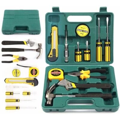 Trade Shop Traesio - Kit di strumenti di riparazione con 16 attrezzi Trade Shop Traesio - Kit di strumenti di riparazione con 16 attrezzi