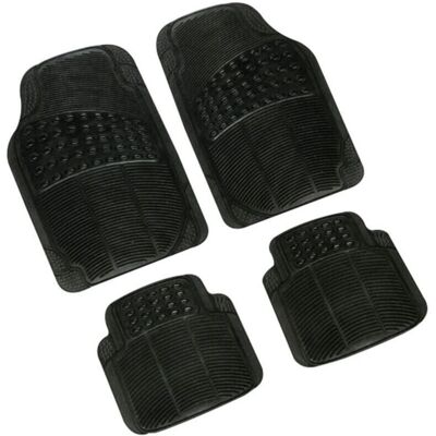 Trade Shop - Modelo - Juego de 4 Alfombrillas para Coche - Accesorios para Automóviles Trade Shop - Modelo - Juego de 4 Alfombrillas para Coche - Accesorios para Automóviles