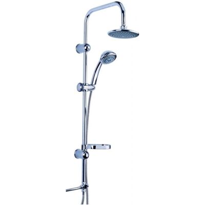 Columna de Ducha Cromada Ajustable - Tipo de Ducha Columna de Ducha Cromada Ajustable - Tipo de Ducha
