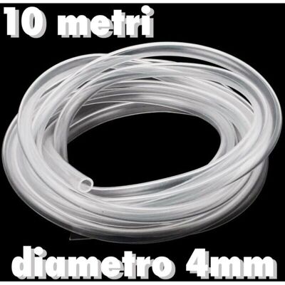 Tubo de acrílico flexible - 4mm x 10m para acuarios y estanques Tubo de acrílico flexible - 4mm x 10m para acuarios y estanques