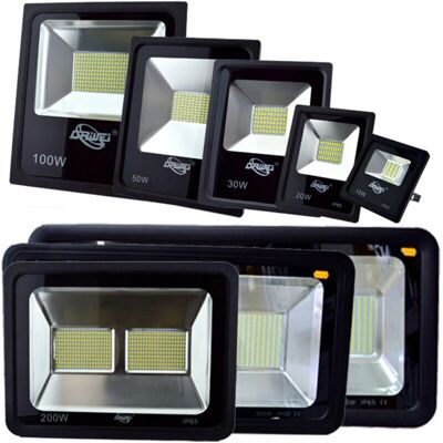 Trade Shop - Lado Led Super Bright Spotlight Lumière Blanche Imperméable Pour Ip66 Slim Outdoor - 20 Watt Trade Shop - Lado Led Super Bright Spotlight Lumière Blanche Imperméable Pour Ip66 Slim Outdoor - 20 Watt