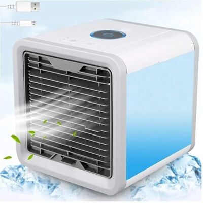 Trade Shop Traesio Mini Aire Acondicionado Portátil - 3 en 1 USB Ventilador Trade Shop Traesio Mini Aire Acondicionado Portátil - 3 en 1 USB Ventilador