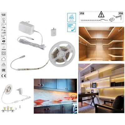 Kit Tira LED con Interruptor Táctil - Kit Tira LED Kit Tira LED con Interruptor Táctil - Kit Tira LED
