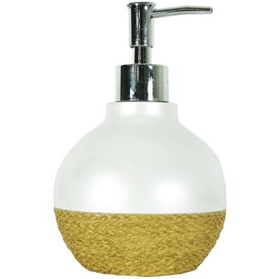 Dispenser di sapone sferico bianco perla - Accessorio bagno Dispenser di sapone sferico bianco perla - Accessorio bagno