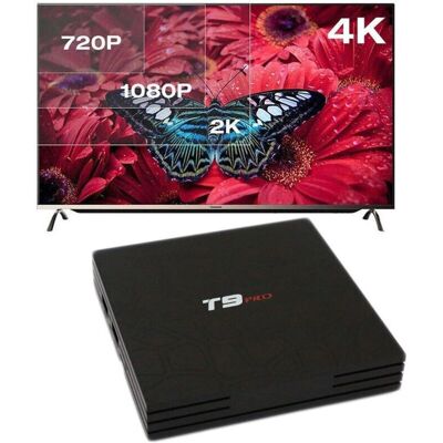 Trade Shop T9 Pro Smart TV Box - 4K, Android 7.1.2, 4GB RAM, 32GB Trade Shop T9 Pro Smart TV Box - 4K, Android 7.1.2, 4GB RAM, 32GB