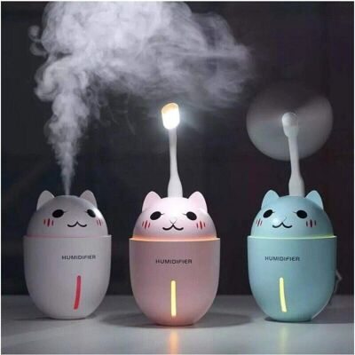 Trade Shop Traesio Humidificador Ultrasónico 3 en 1 - Difusor de Aromaterapia Trade Shop Traesio Humidificador Ultrasónico 3 en 1 - Difusor de Aromaterapia