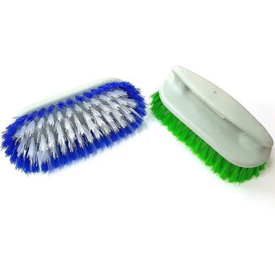 Trade Shop Traesio - 3-Piece Oval Bristle - Filamentos rígidos - Mango plástico - Juego de cepillos de limpieza Trade Shop Traesio - 3-Piece Oval Bristle - Filamentos rígidos - Mango plástico - Juego de cepillos de limpieza