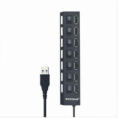 Maxtech Hub-07 USB Hub - Expansión de Alta Velocidad de 7 Puertos Maxtech Hub-07 USB Hub - Expansión de Alta Velocidad de 7 Puertos